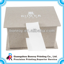 Boîte de cadeau d&#39;emballage de mode de carton de vente chaude de luxe décoratif avec le ruban